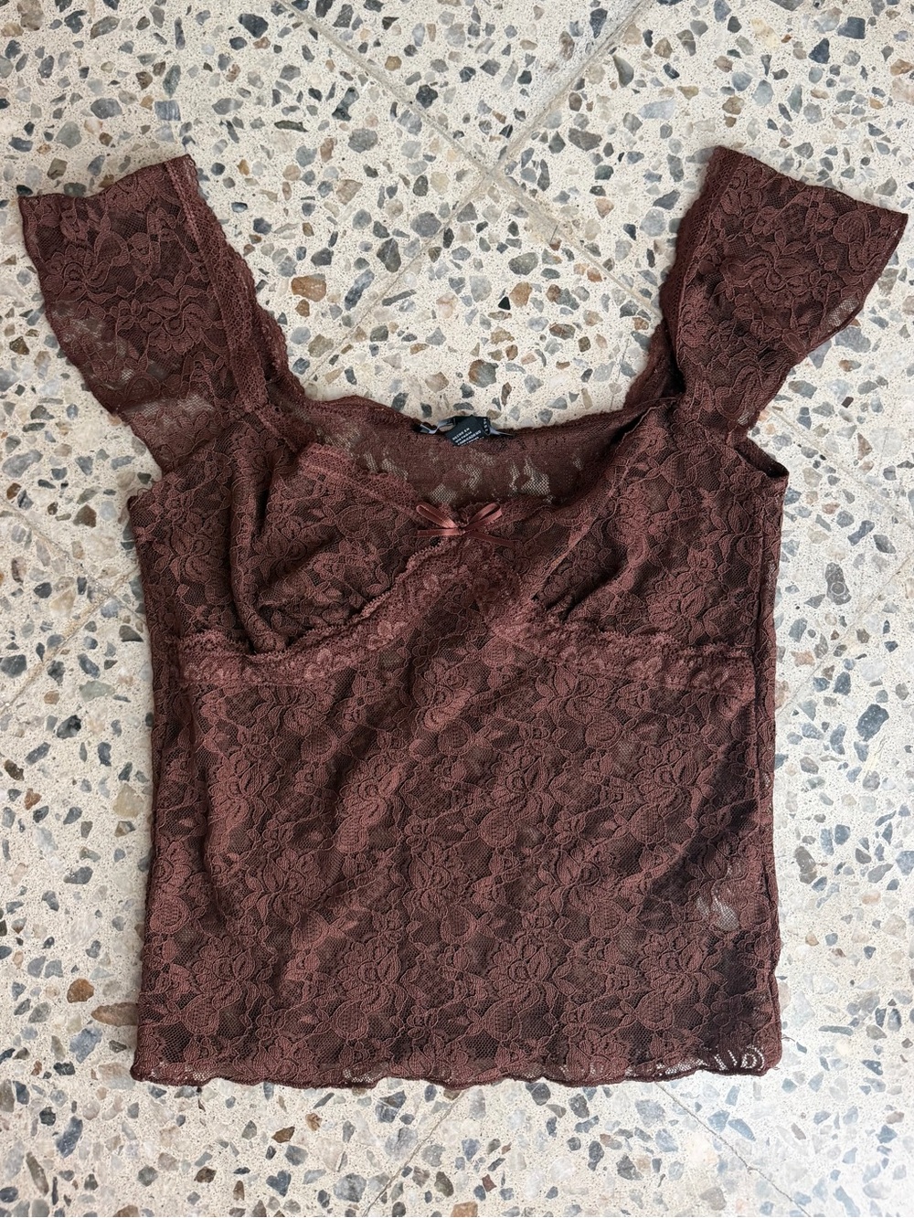 Forever 21 Brown Lace Camisole